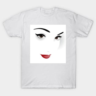 Portrait of the most beautiful girl in the world T-Shirt